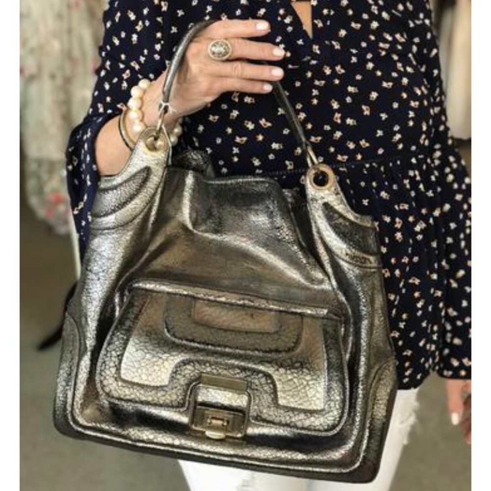 Anya Hindmarch Metallic Shoulder Bag